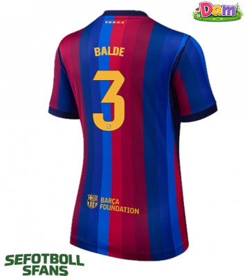 Barcelona Alejandro Balde #3 Hemmatröja Kvinnor 2026-27 Kortärmad